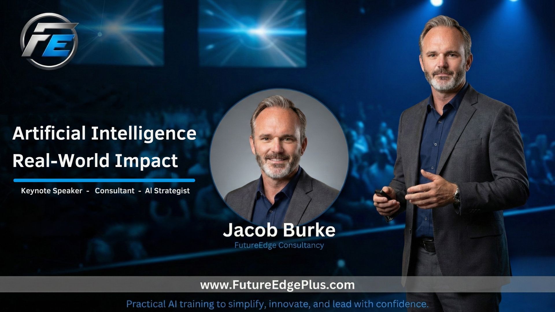 Artificial Intelligence Keynote Speaker Jacob Burke Training Seminars Professional Development AI Strategist Jacob Burke